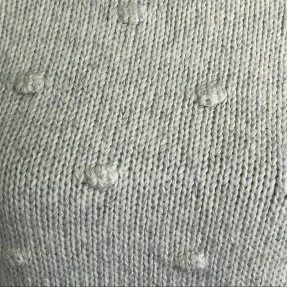 Lucky Brand Bobble Crew Neck Sweater Oatmeal Grey Women's - Picture 3 of 5